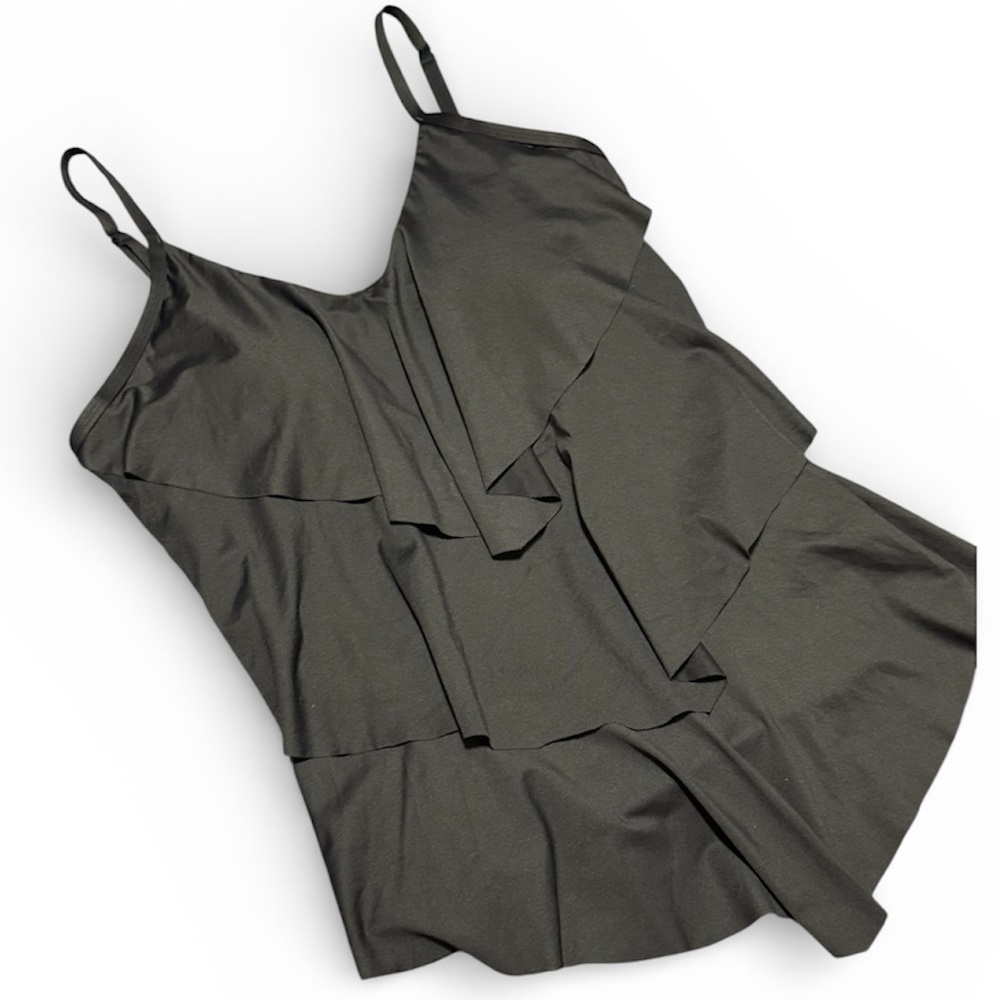 MAGICSUIT By Miraclesuit Modern Rita Tankini Top Black Size 10 READ Swim Vacay - Picture 2 of 10